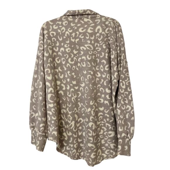 143 Story by Line Up Long Sleeve Button-Up Sweater - Picture 2 of 4